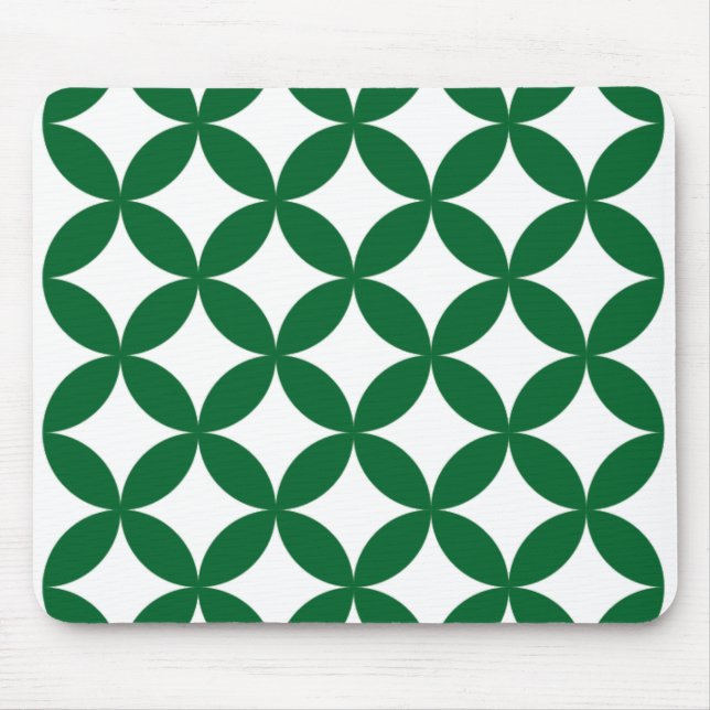 Green Shippo Pattern Mousepad (Front)