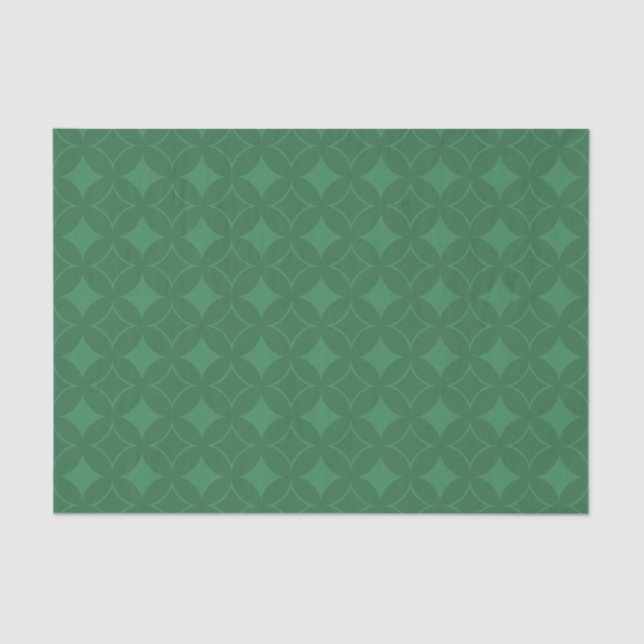 Green Shippo pattern Tissue Paper (Front)