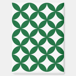 Green Shippo Rectangle Magnet