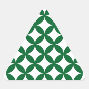 Green Shippo Triangle Stickers