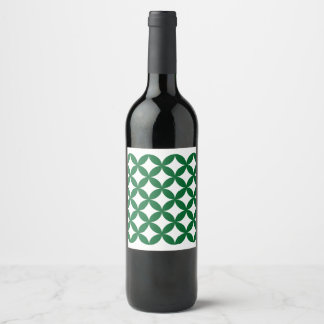 Green Shippo Wine Bottle Label