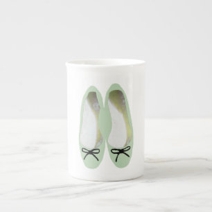 Green Shoes Bone China Mug
