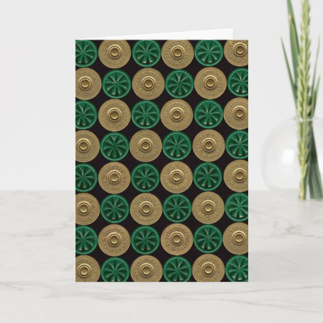green shotgun shells card (Front)