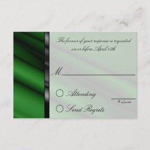 Green Silk Reply Card