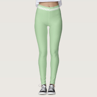 Green simple aesthetic legginns leggings
