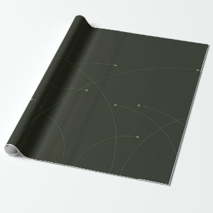 Green, simple, elegant, modern nature abstract wrapping paper