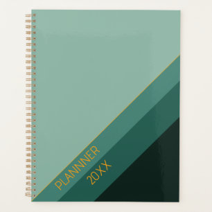 Green  simply minimalist  planner