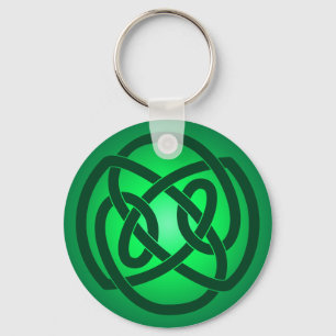 Green Single Loop Knot Keychain