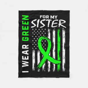 Green Sister Kidney Disease Cerebral Palsy Awarene Fleece Blanket