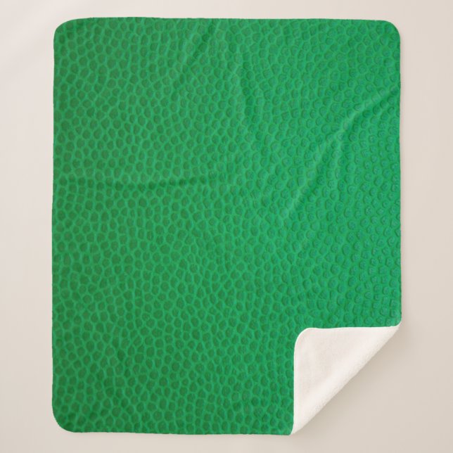Green skin skin texture skin sherpa blanket (Front)