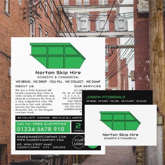 Green Skip, Skip/Dumpster Company Advertising Flyer (Creator Uploaded)