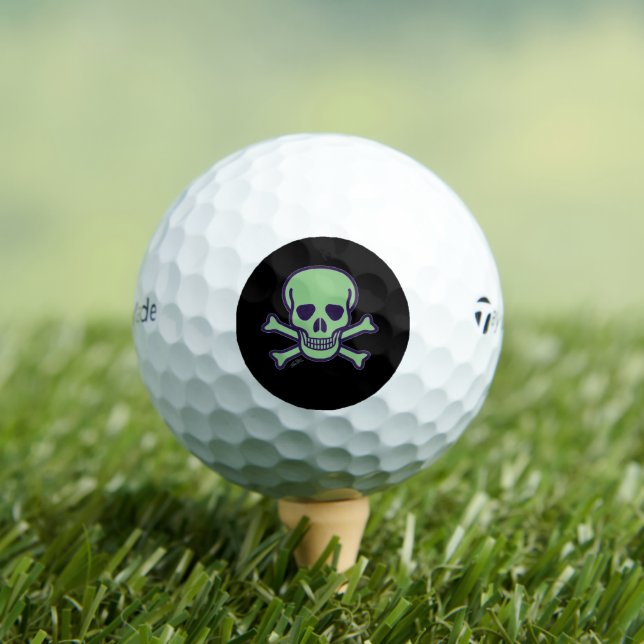 Green Skull black Taylor Made TP5 golf balls 12pk (Insitu Tee)