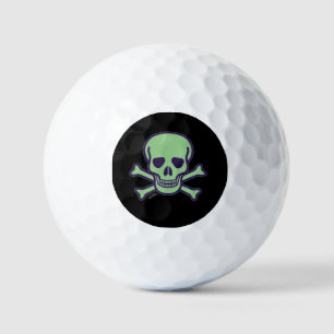 Green Skull black value golf balls 12 pk