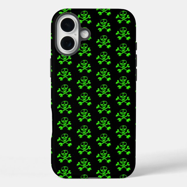 green skull Case-Mate iPhone case (Back)
