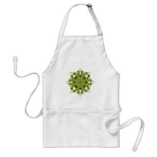 Green Skull Circle Standard Apron