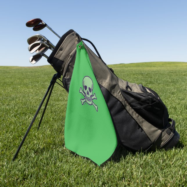 Green Skull green golf towel (Green)
