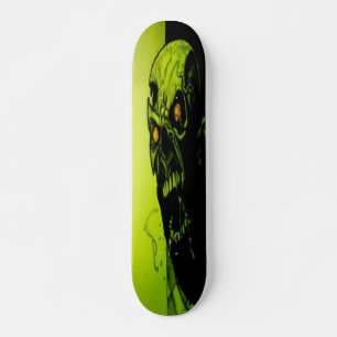 Green Skull Skateboard