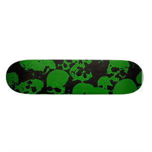 Green Skull Skateboard