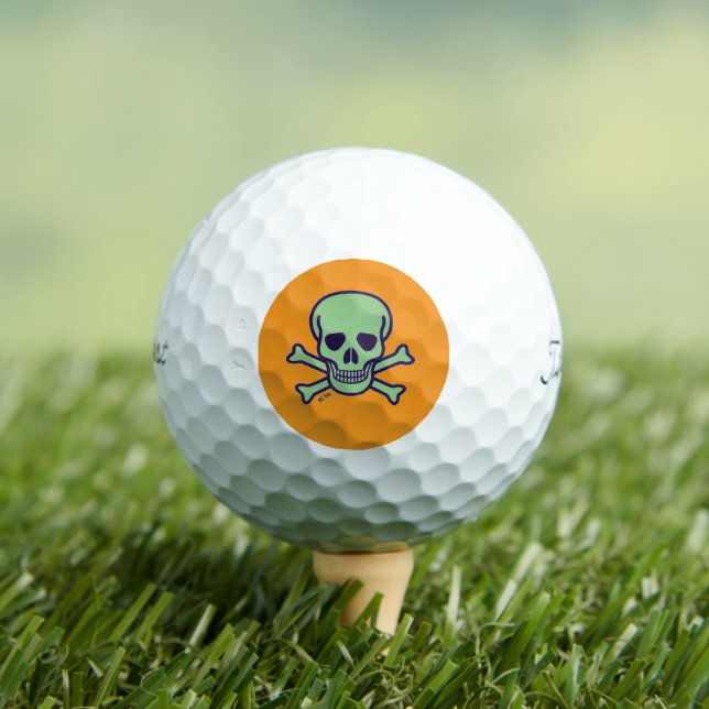 Green Skull Titleist orange Pro golf balls 12 pk (Insitu Tee)