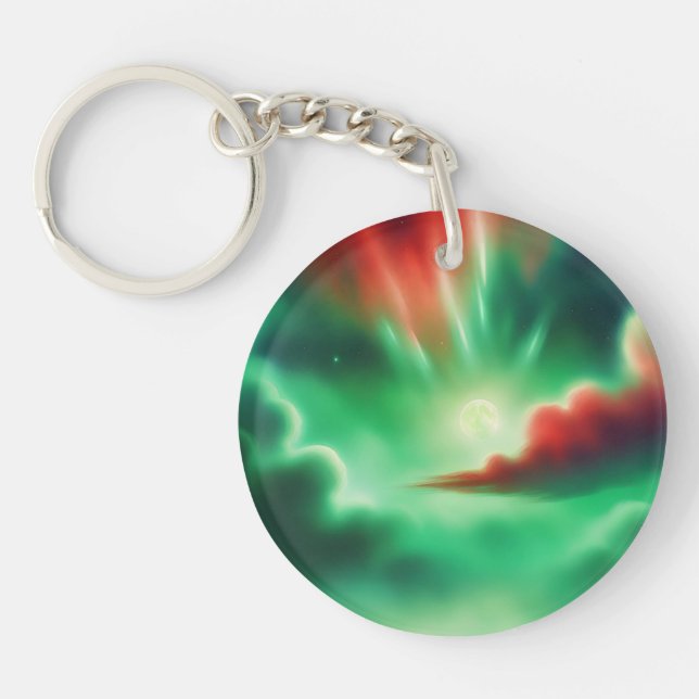 green sky key ring (Front)
