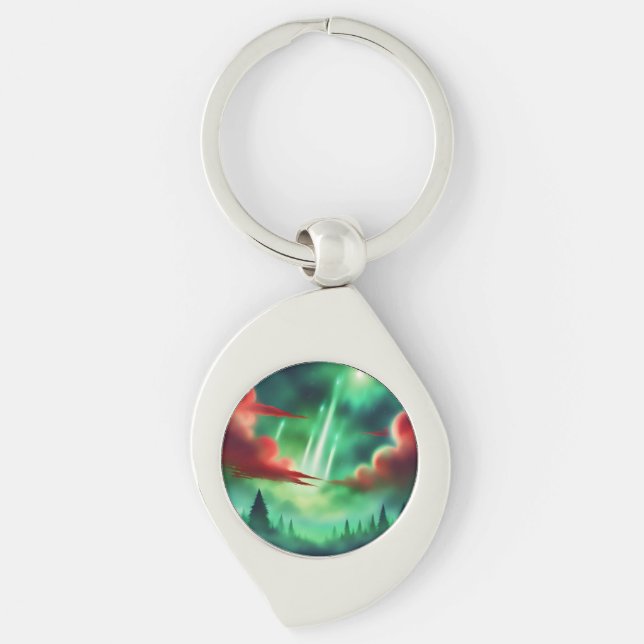 green sky key ring (Front)
