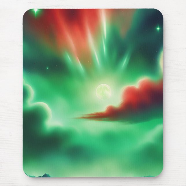 green sky mouse pad (Front)