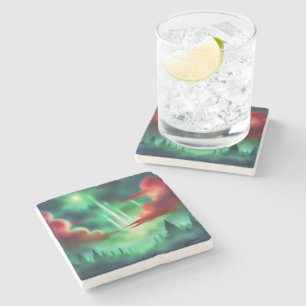 green sky stone coaster
