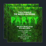 Green Slime Fun Halloween Party Invitations<br><div class="desc">Green Slime Fun Halloween Party Invitations</div>