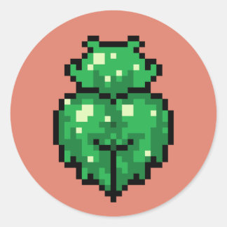 Green slime girl Sticker