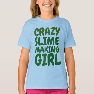 GREEN SLIME MAKING KIDS T-shirts, Girls T-Shirt