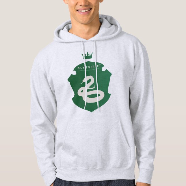 Green SLYTHERIN™ Crowned Crest Hoodie (Front)