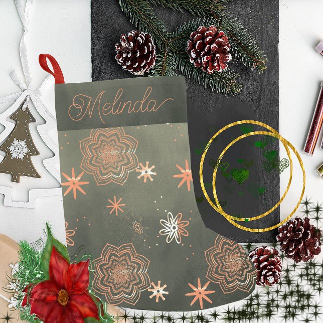  Green Small Christmas Stocking (Simple Green Stocking)