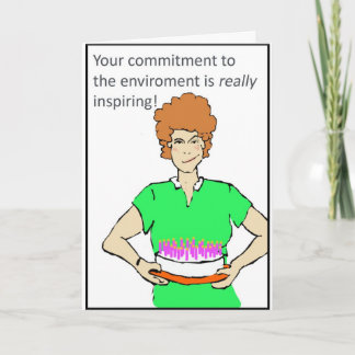Green Smirk Birthday Card
