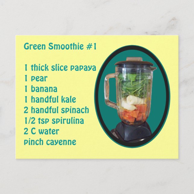 Green Smoothie #1 Postcard (Front)