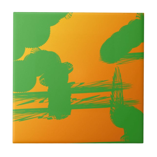 green smudges in orange tile (Front)