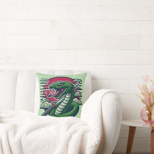 Green snake cushion (Couch)