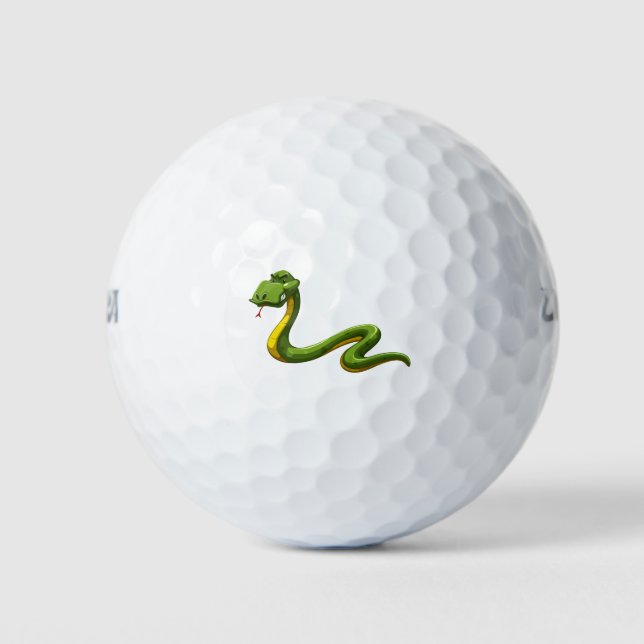 Green snake golf balls (Front)
