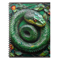 Green Snake Minimal Nature Design 🐍📓✨