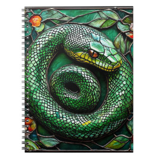 Green Snake Minimal Nature Design 🐍📓✨ Notebook