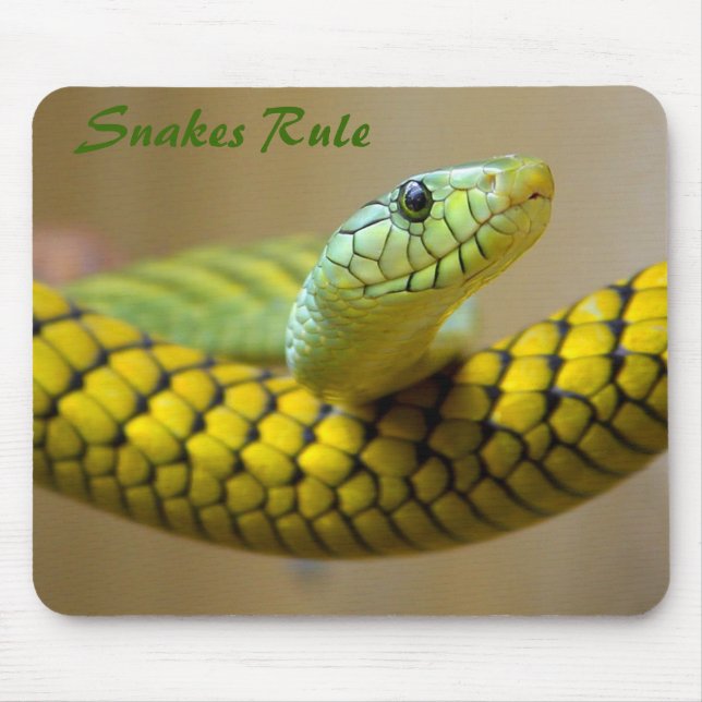 Green Snake Mousepad (Front)