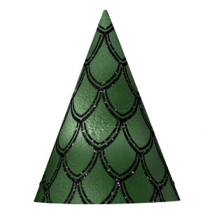 Green Snake Serpent Reptile Pattern Party Hat