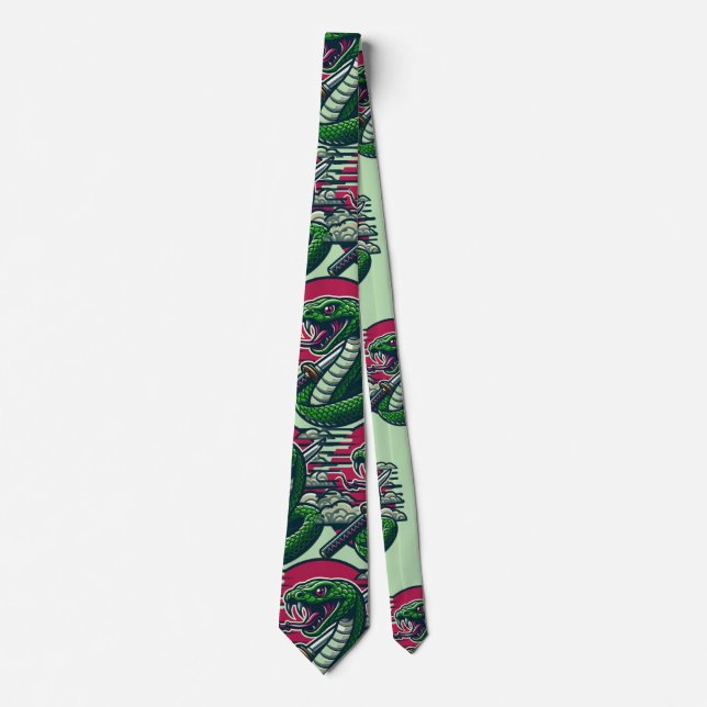 Green snake tie (Front)