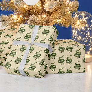 Green Snake Wrapping Paper