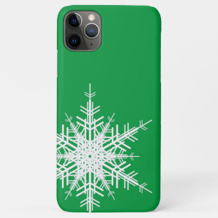 Green Snowflake iPhone Case