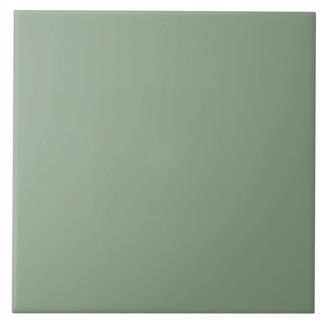 Green Solid Colour  Ceramic Tile (Front)
