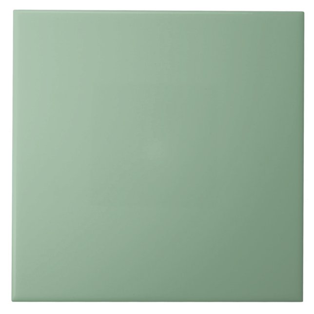 Green Solid Colour  Ceramic Tile (Front)