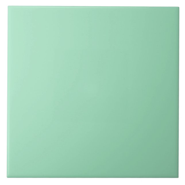 Green Solid Colour  Ceramic Tile (Front)