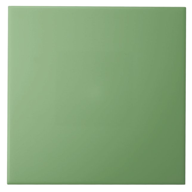 Green Solid Colour  Ceramic Tile (Front)