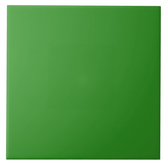 Green Solid Colour  Ceramic Tile (Front)
