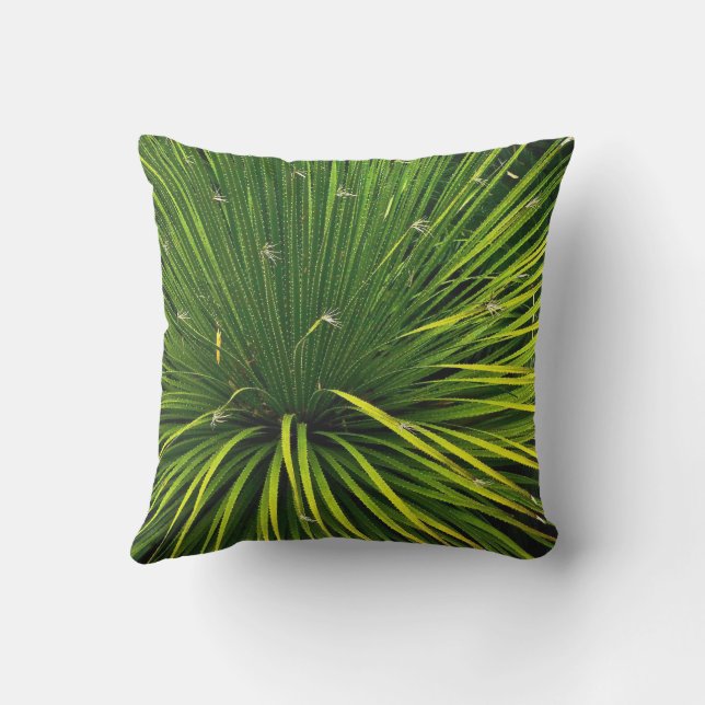 GREEN SOTOL PLANT /OUTDOOR PILLOW (Back)